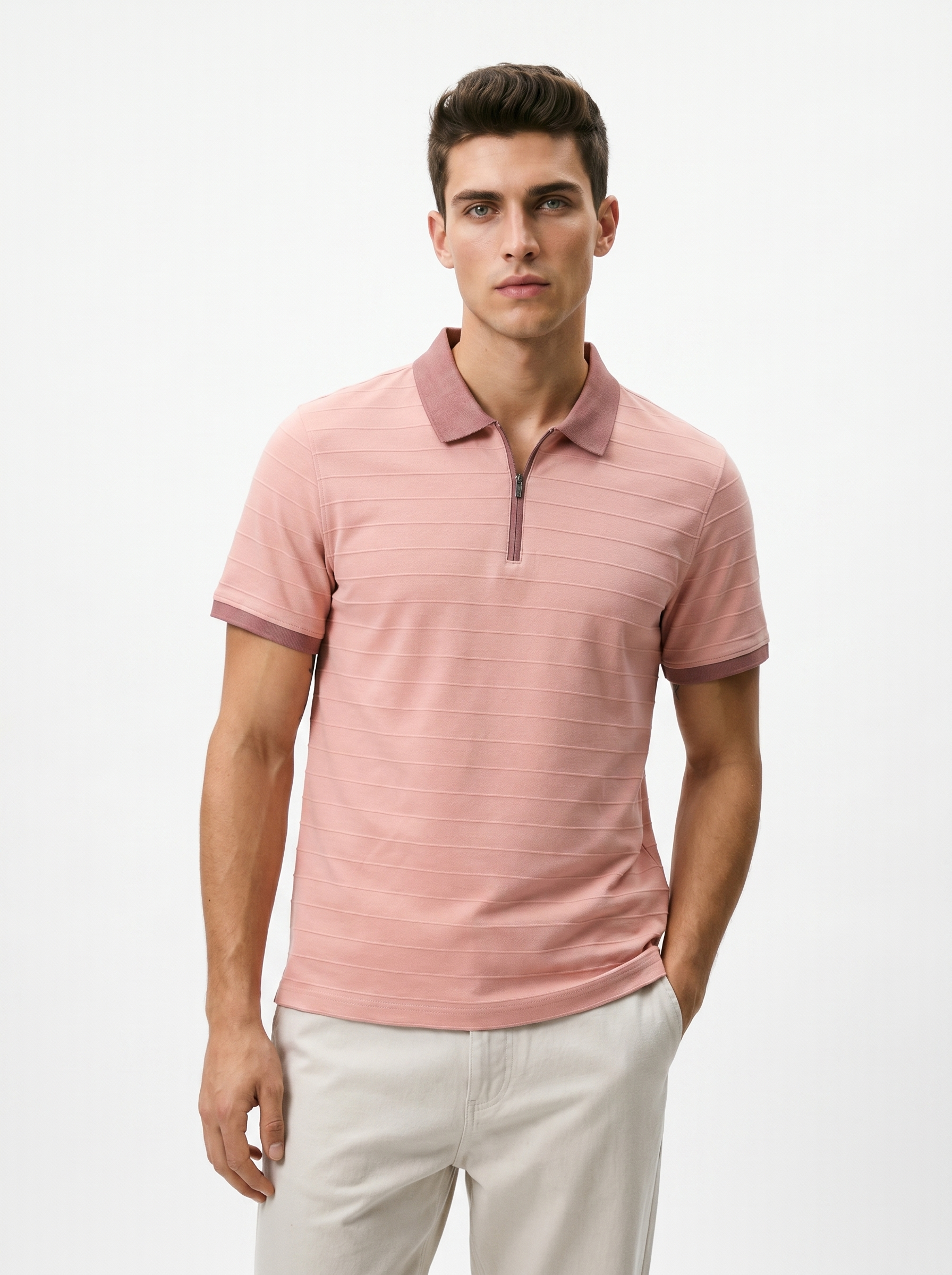 Coastline Zip Polo T-Shirt