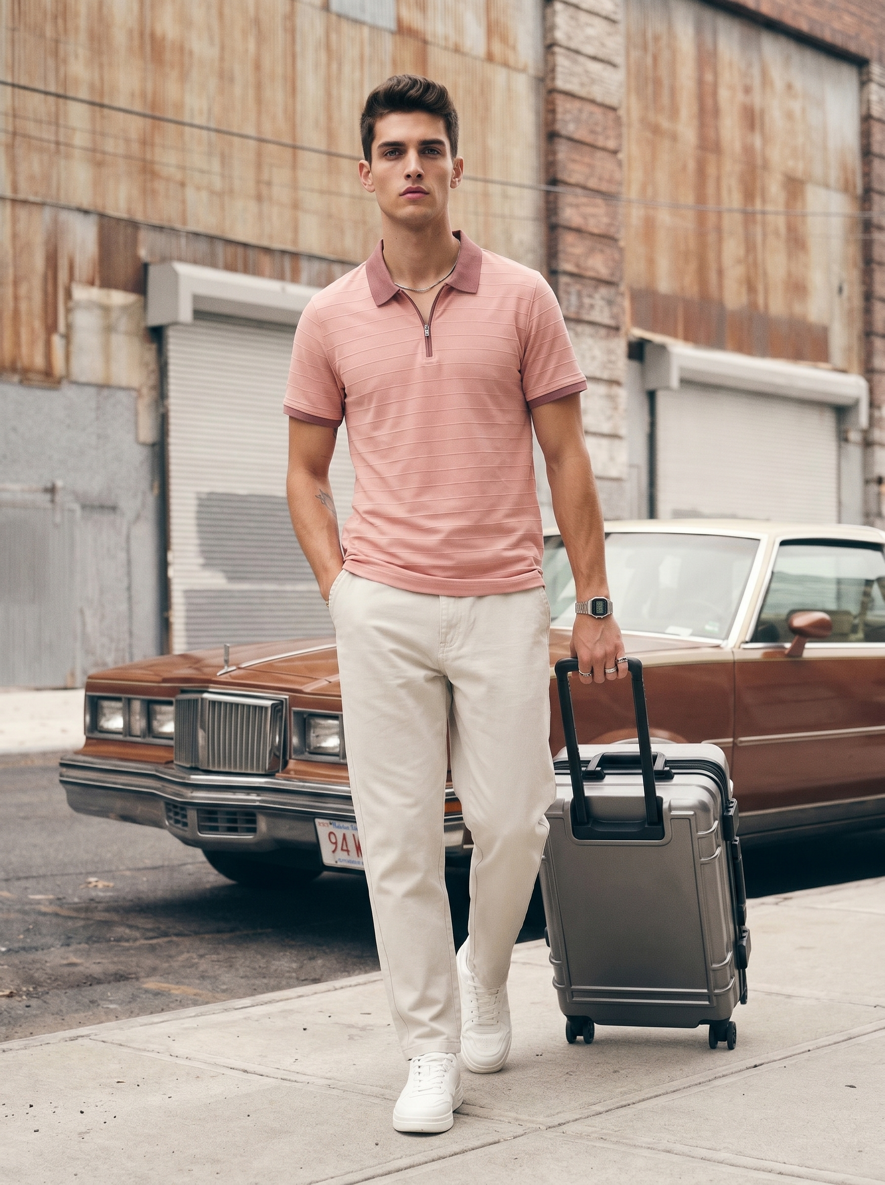 Coastline Zip Polo T-Shirt