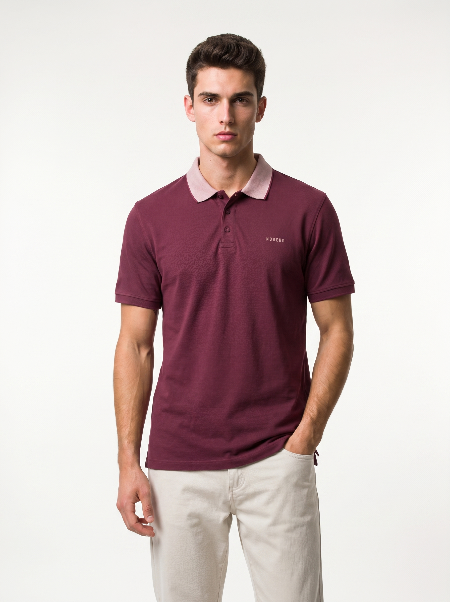 Contrast Edge Polo T-Shirt