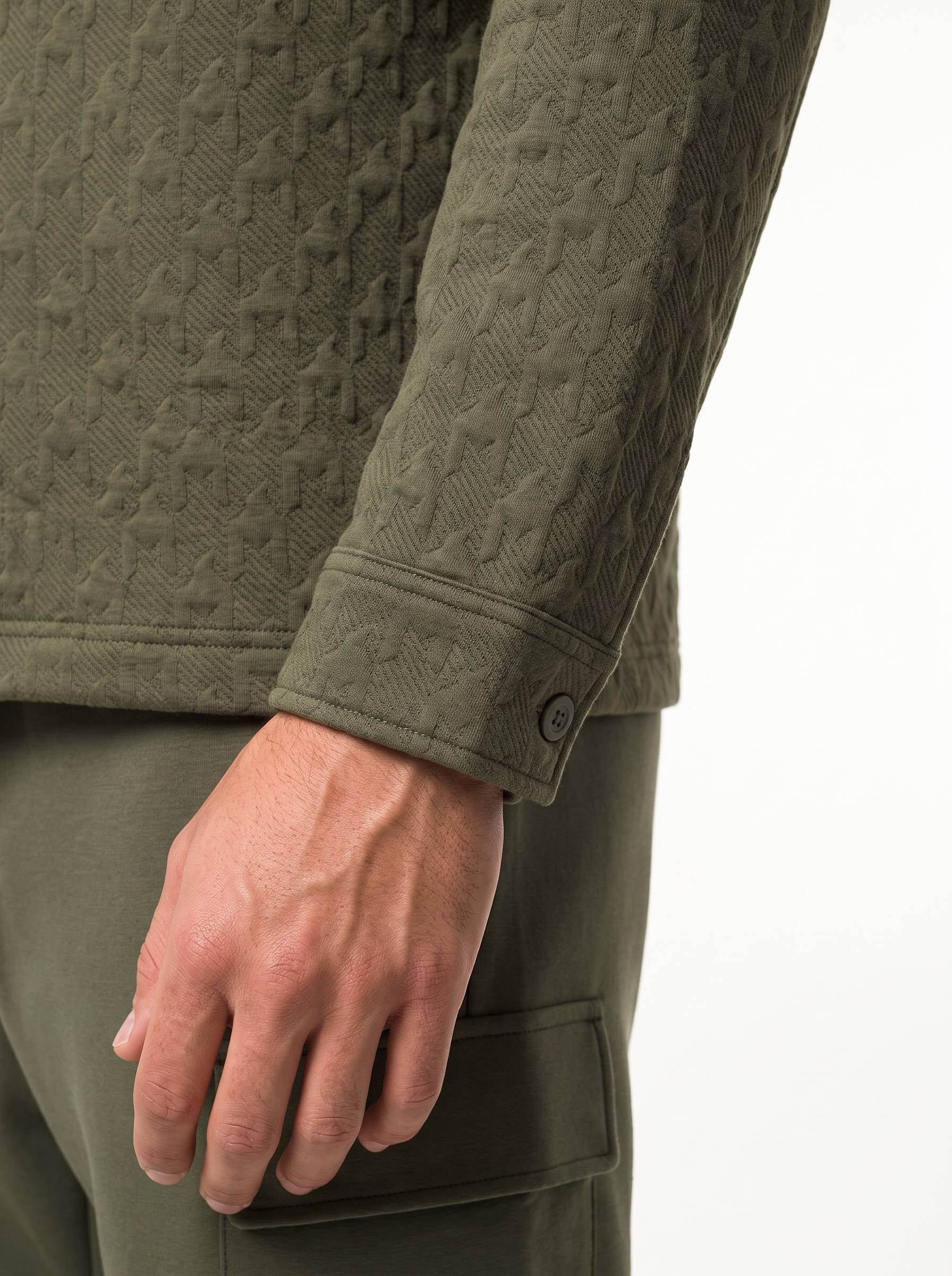 Quilted Houndstooth Shacket