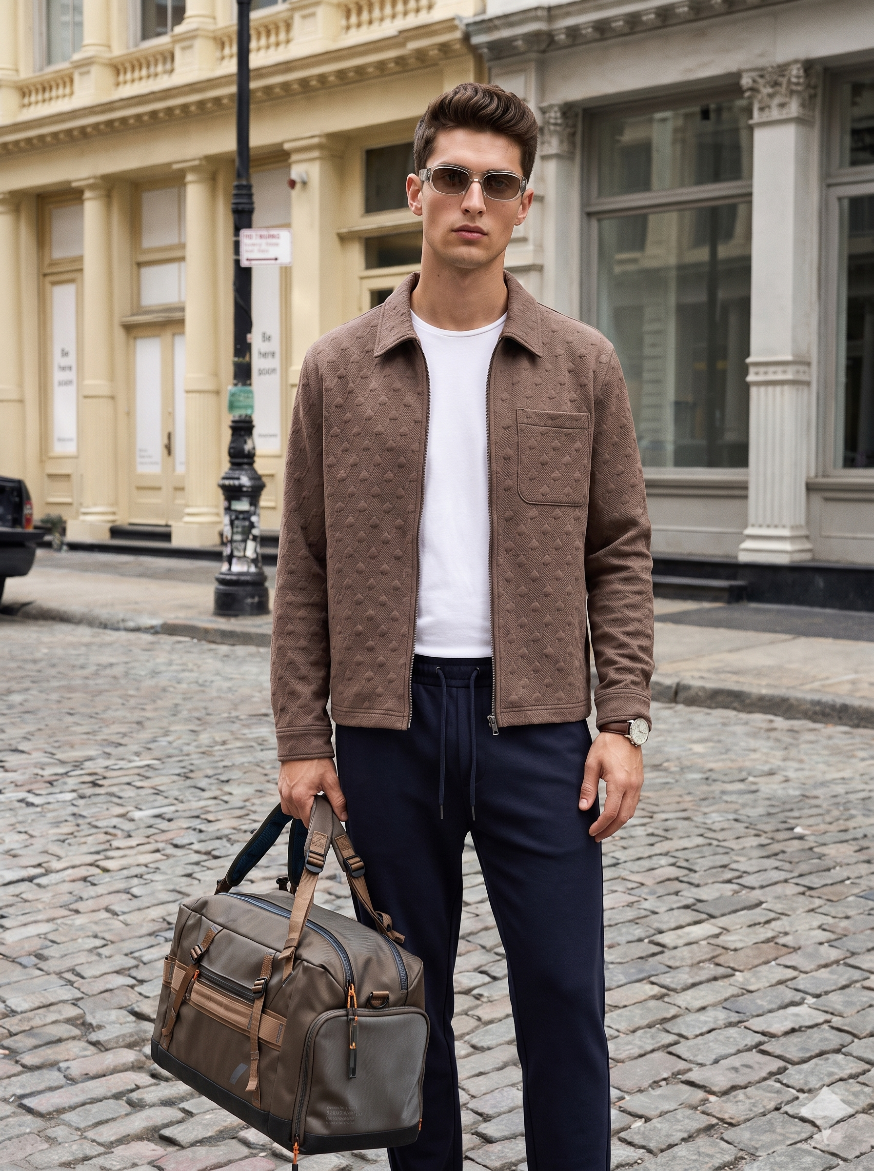 Quilted Houndstooth Shacket