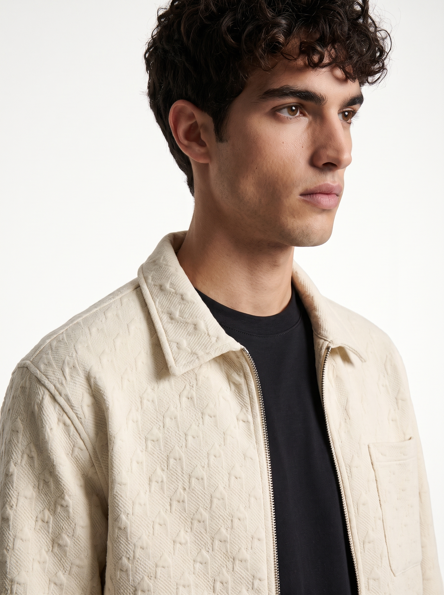 Quilted Houndstooth Shacket