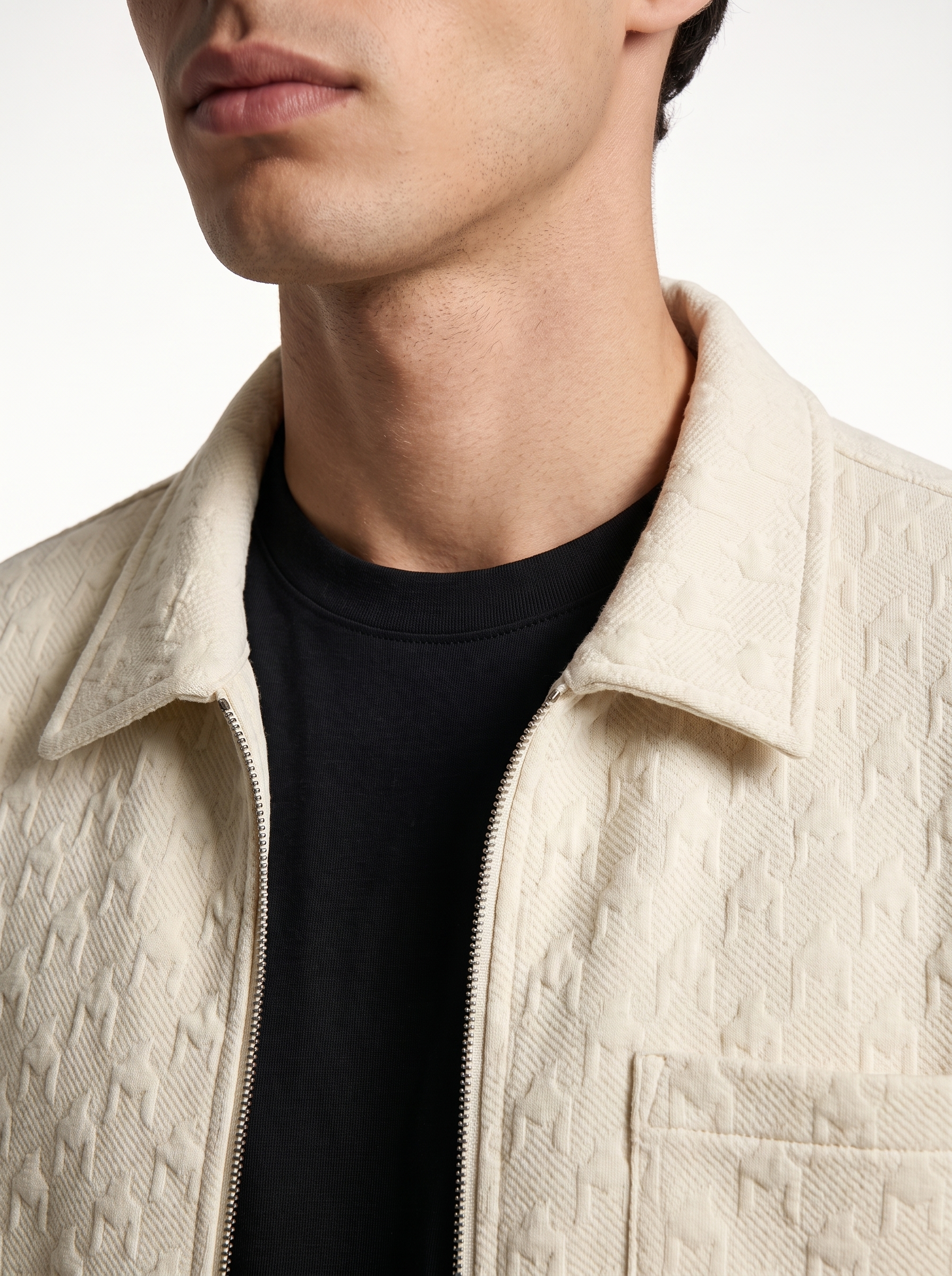 Quilted Houndstooth Shacket