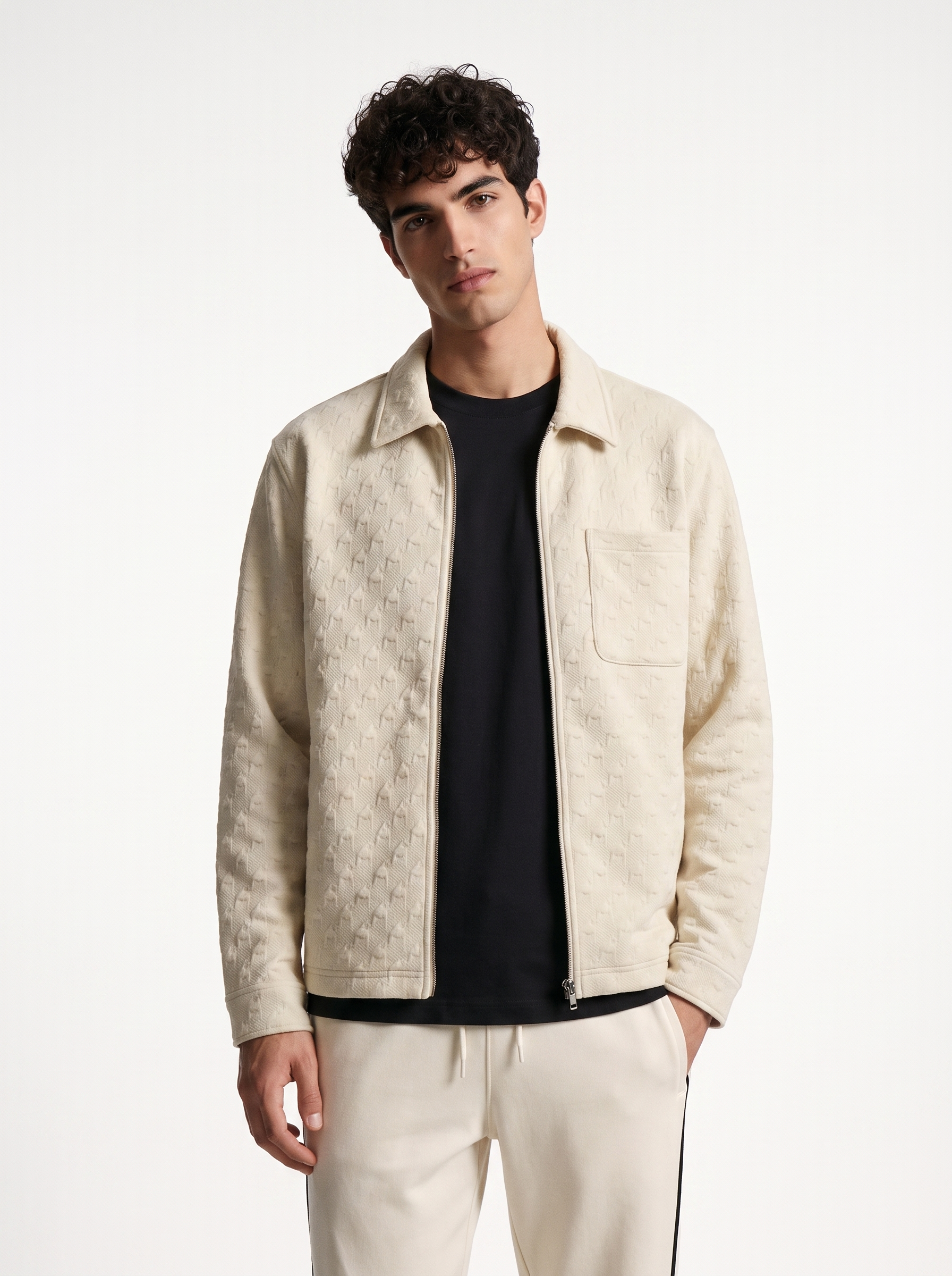 Quilted Houndstooth Shacket