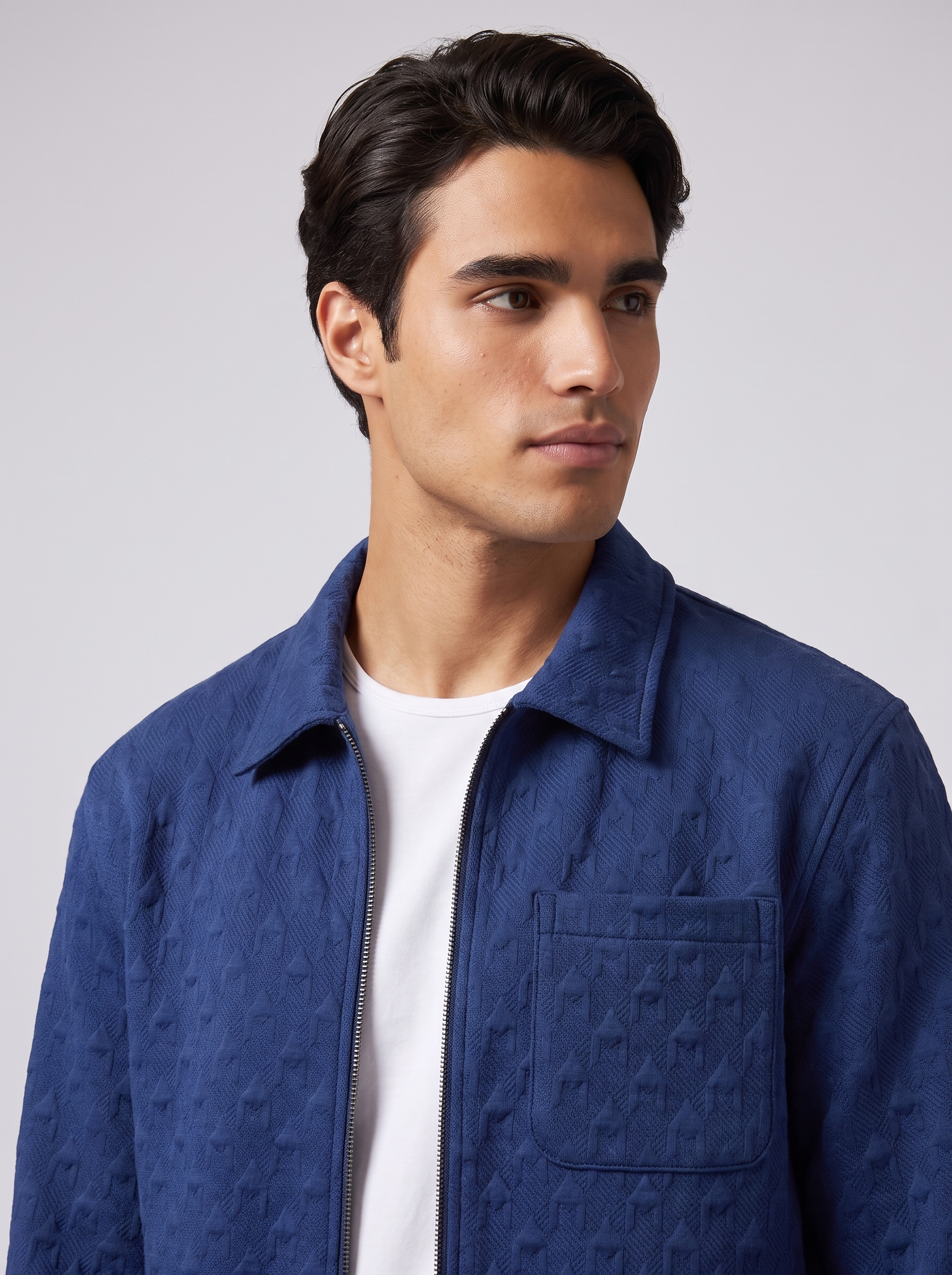 Quilted Houndstooth Shacket