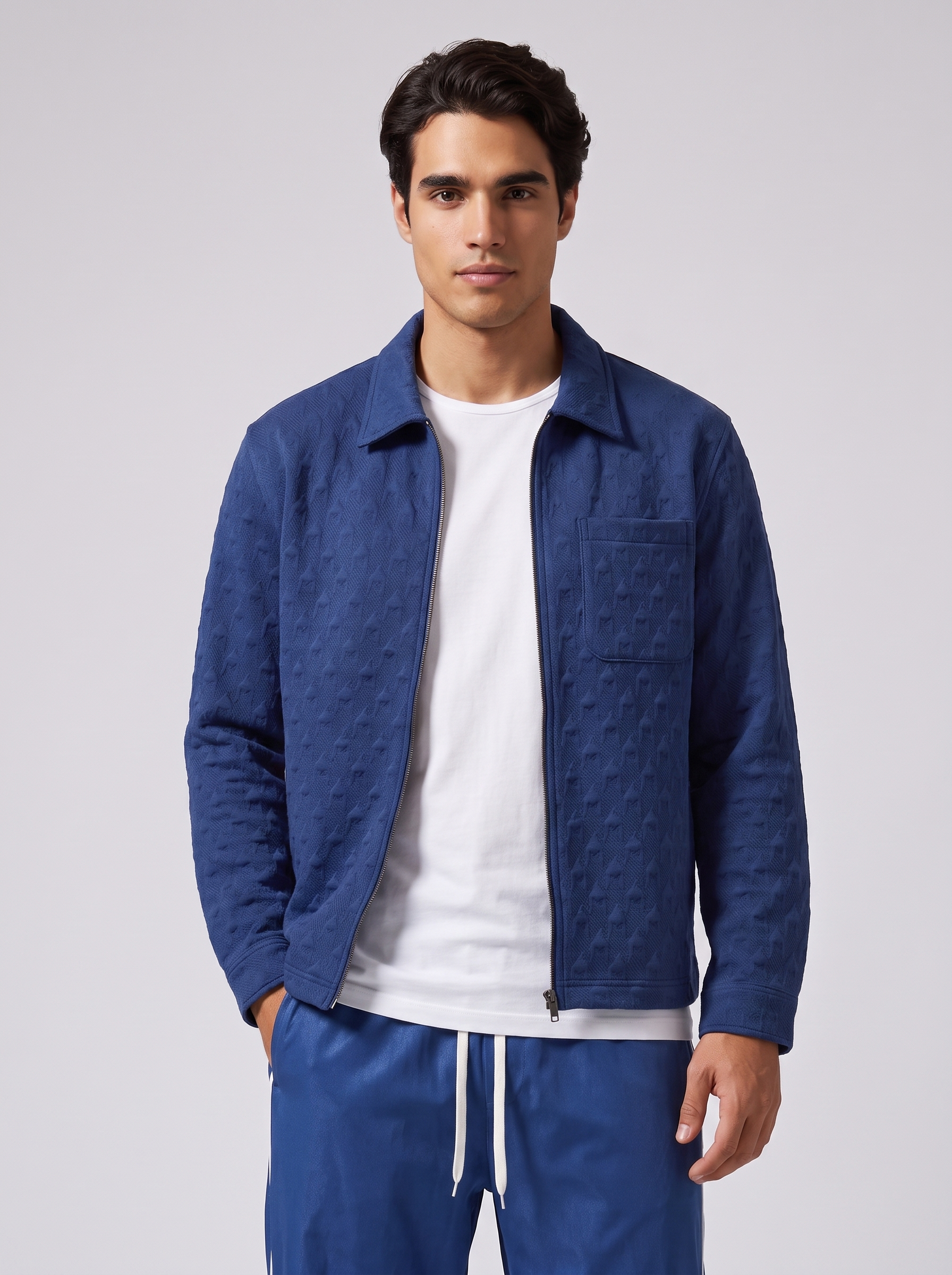 Quilted Houndstooth Shacket