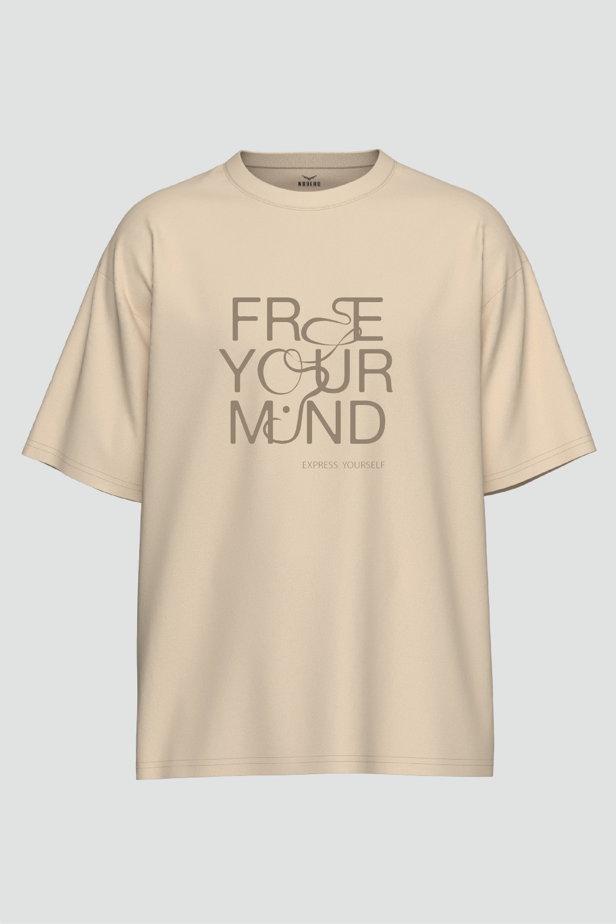 Buy Round neck cotton t shirt | Free Your Mind T Shirt | Nobero