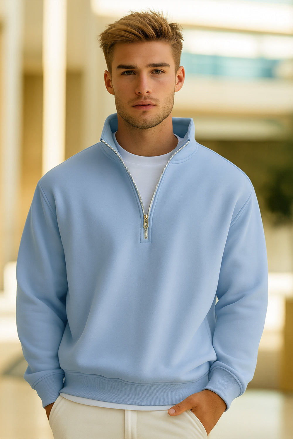 Mock Neck Sweatshirt