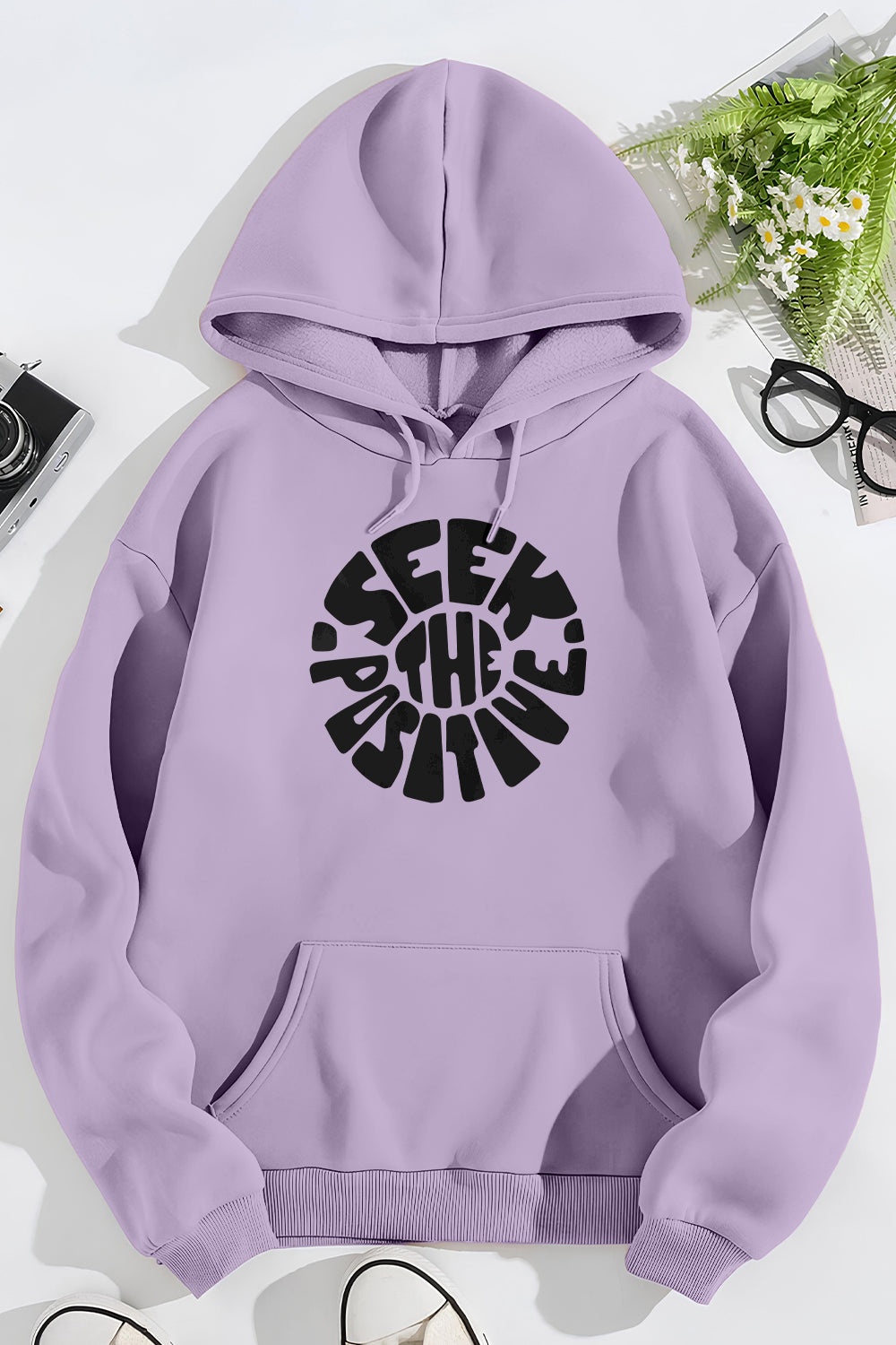 Boyfriend Fit Seek positive Classic Fit Hoodie