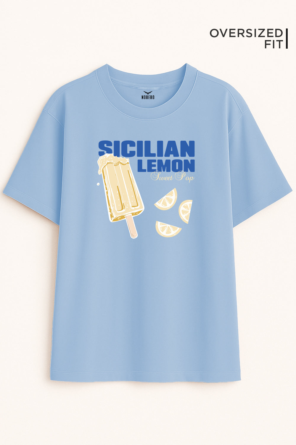 Sicilian Lemon Oversized Fit Women Tee
