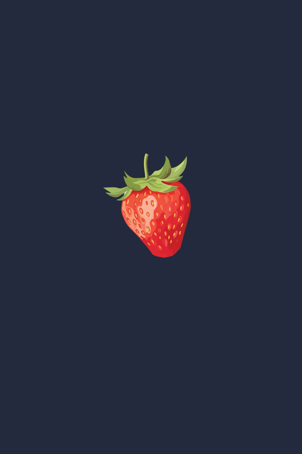 Single Strawberry Women Classic Fit Tee