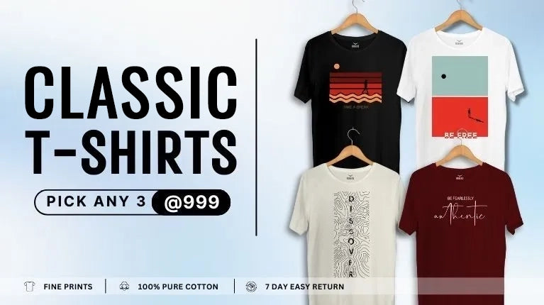 Buy Trendy T Shirts for Men Online Printed T Shirts Nobero