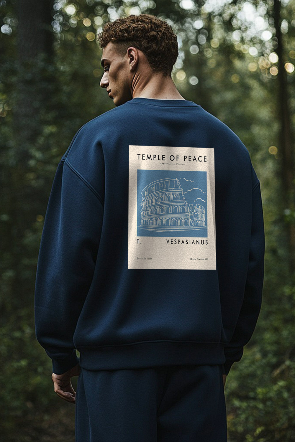 Temple Of Peace Oversized Sweatshirt