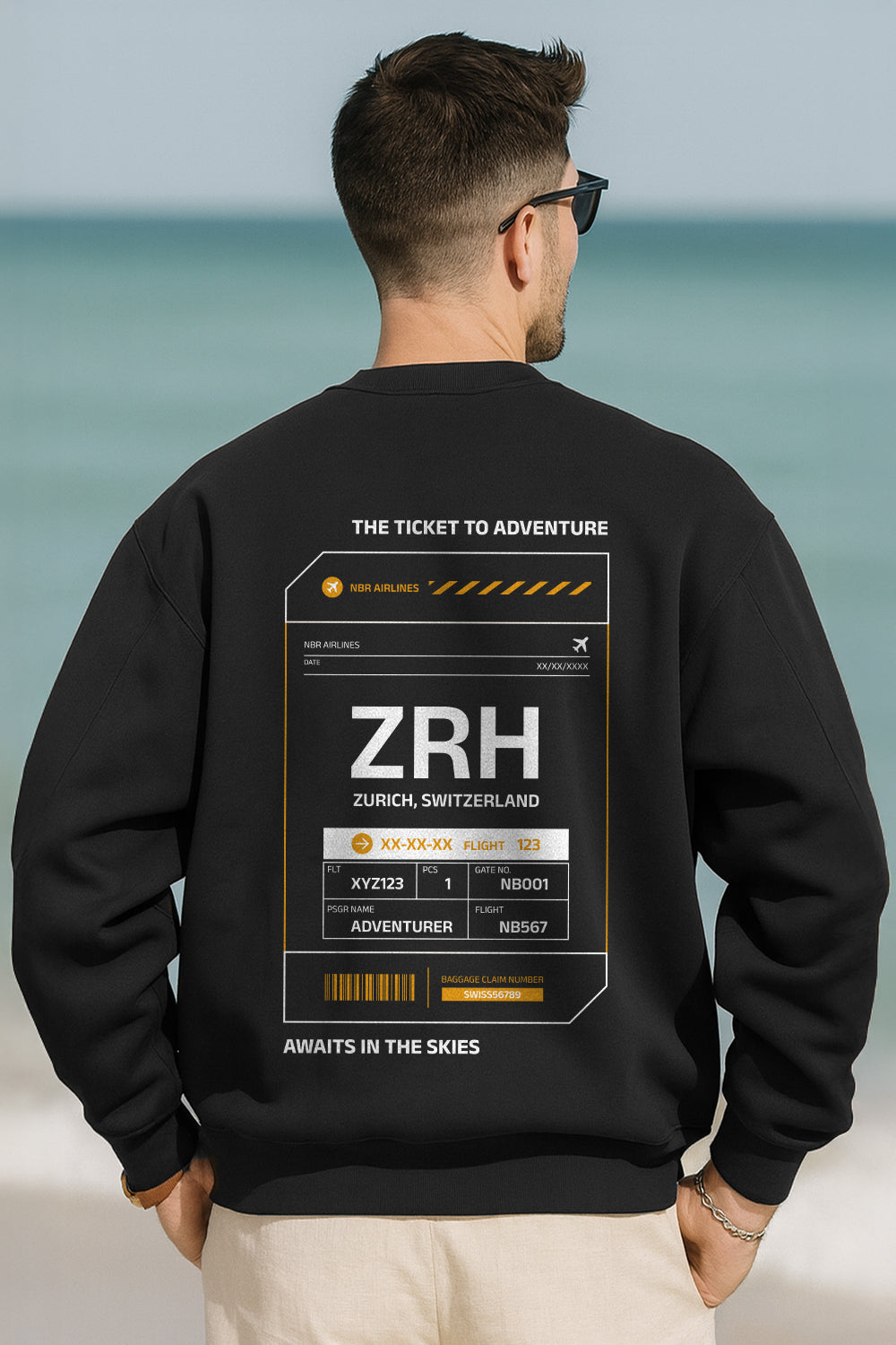 Ticket Oversized  Sweatshirt