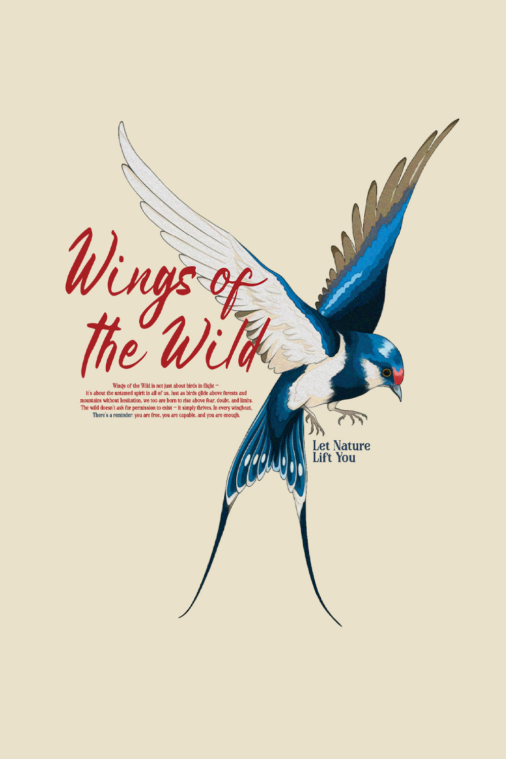 Wings of the wild Oversized  Sweatshirt