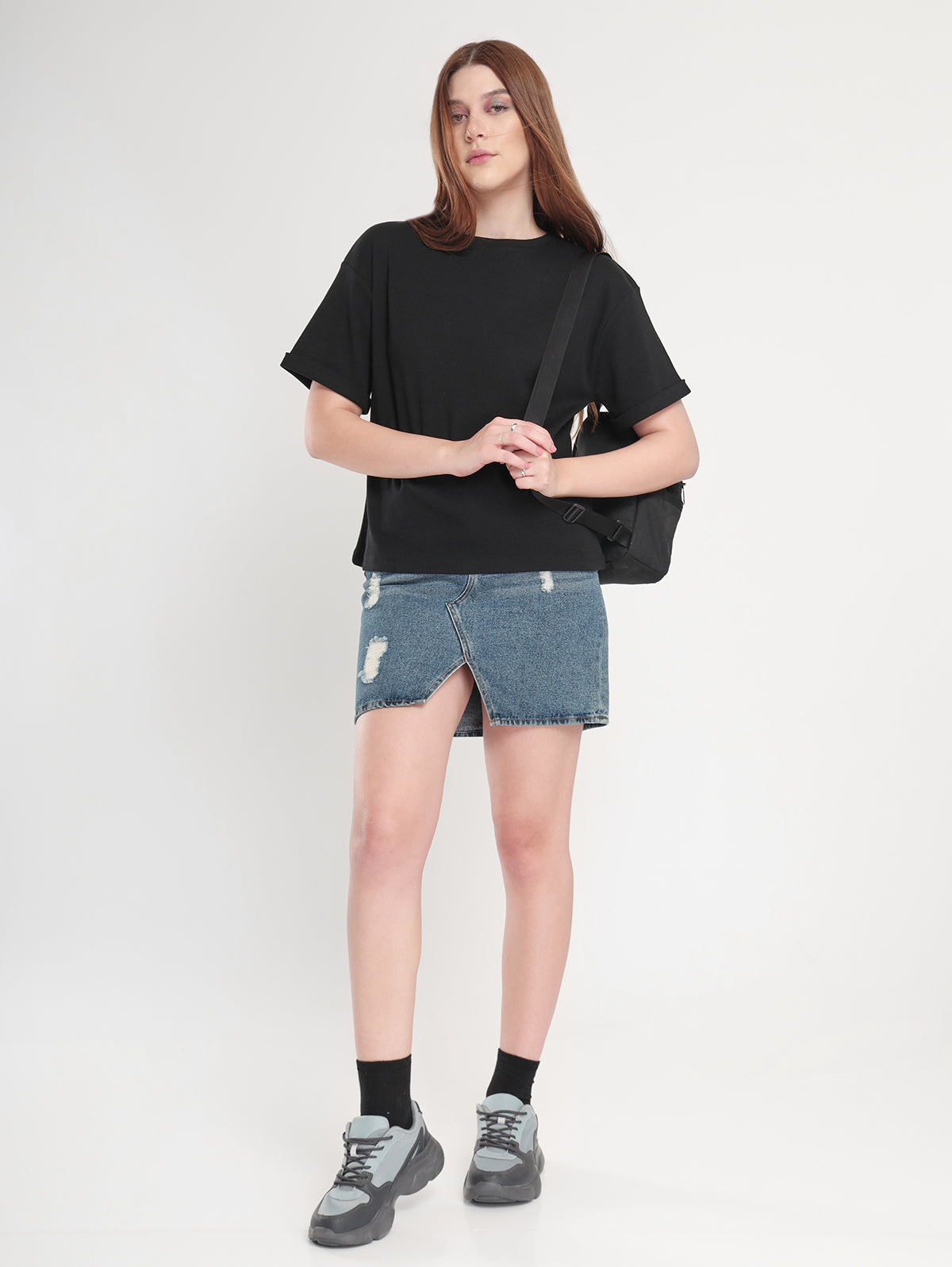Oversized Rib-Knit Top
