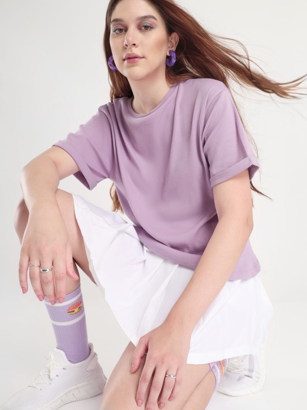 Oversized Rib-Knit Top