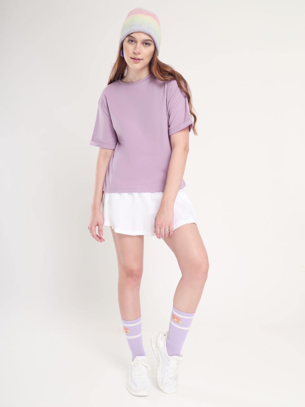 Oversized Rib-Knit Top