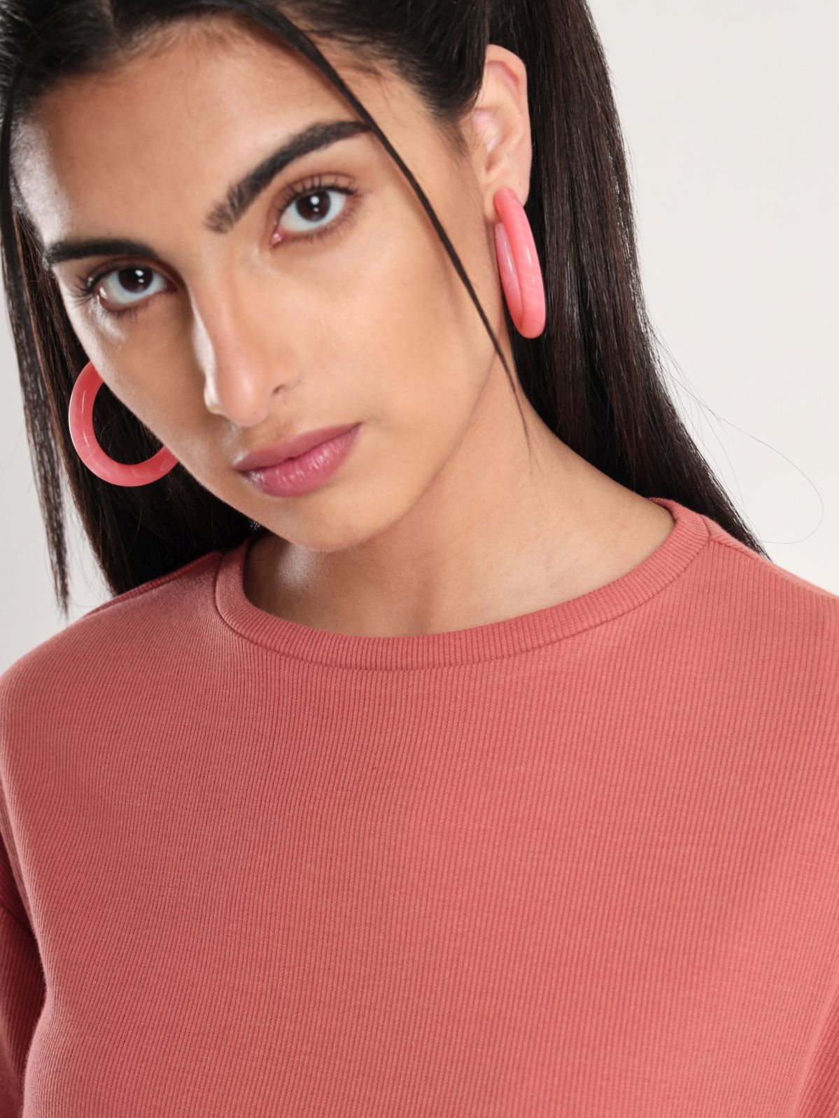 Oversized Rib-Knit Top