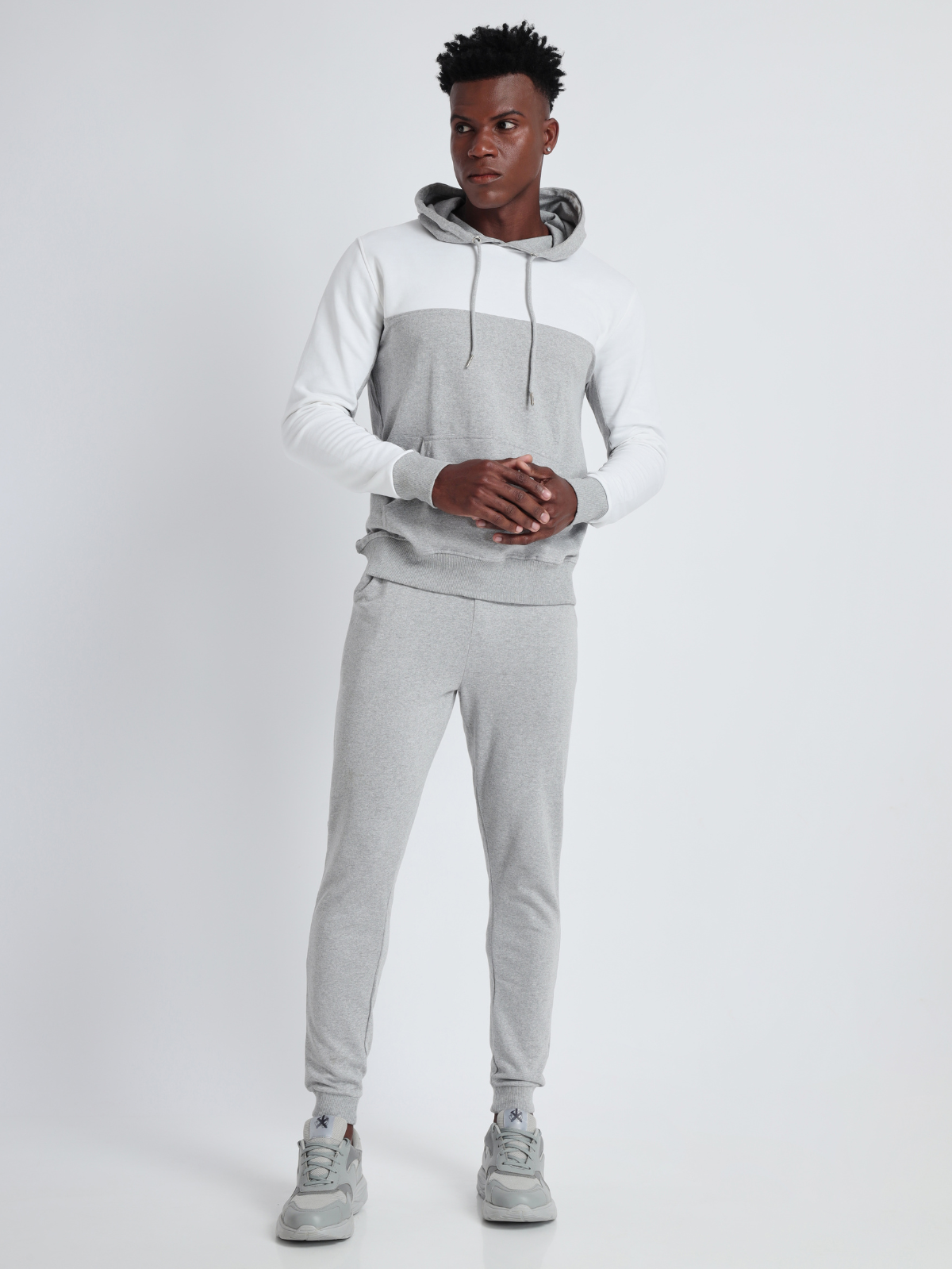 Colorblock Hoodie Jogger Co-ord Set