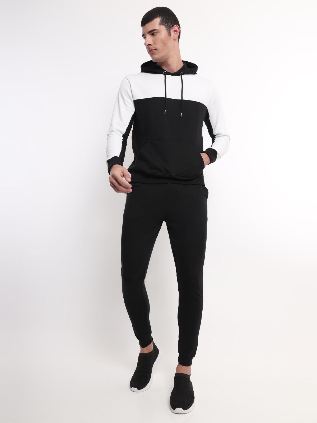 Colorblock Hoodie Jogger Co-ord Set