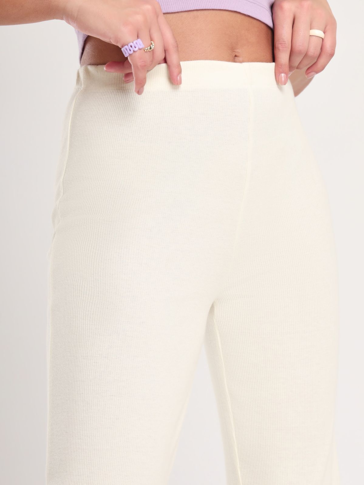 Isabella Rib-Knit Trousers