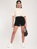 Emerald Rib-Knit Shorts