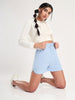 Emerald Rib-Knit Shorts