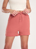Emerald Rib-Knit Shorts