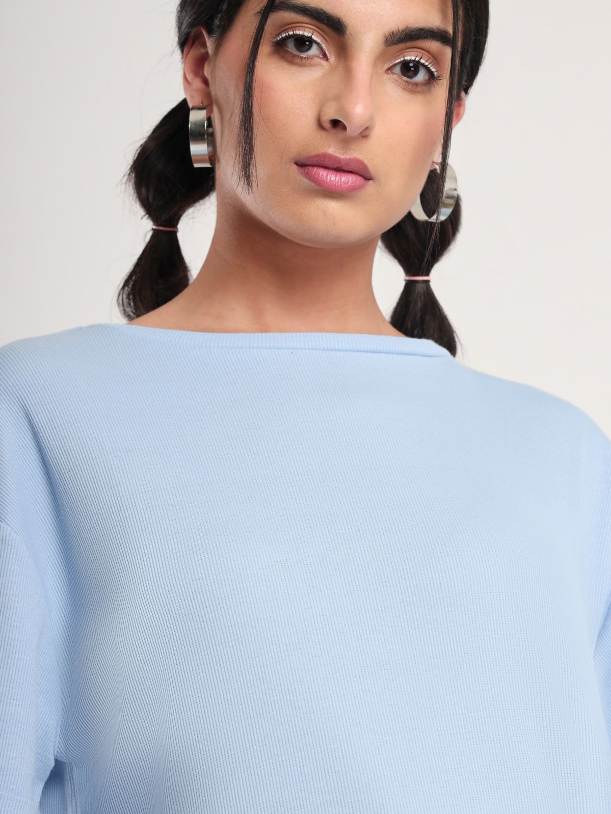 Oversized Rib-Knit Top
