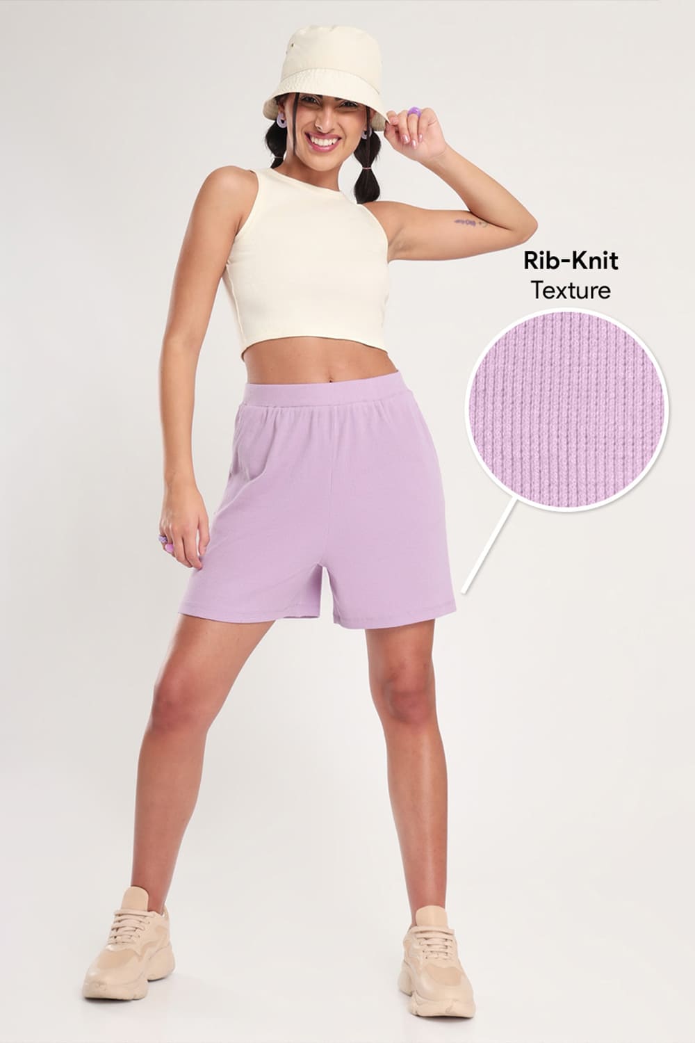 Freya Rib-Knit Shorts