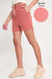 Emerald Rib-Knit Shorts