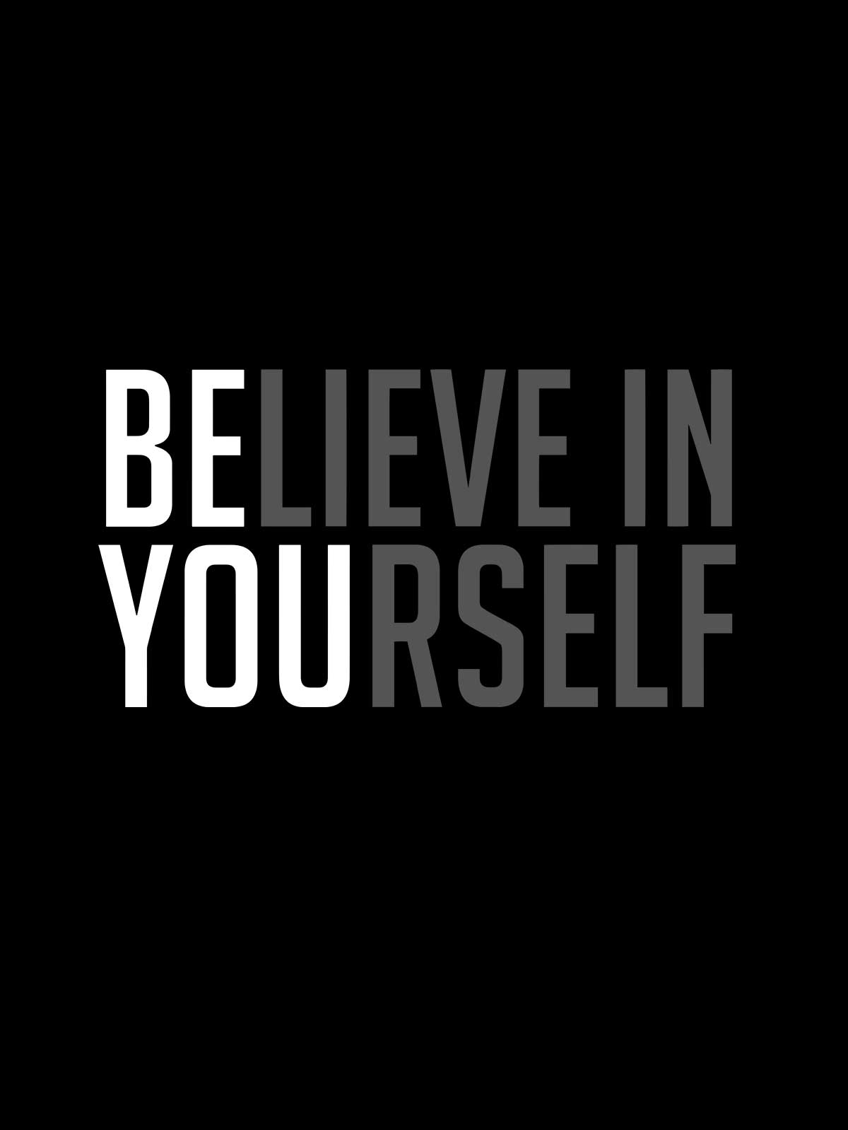 Boyfriend Fit Believe In Yourself Classic Hoodie